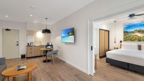 Interior of Deluxe King Suite at Mercure Darwin Airport