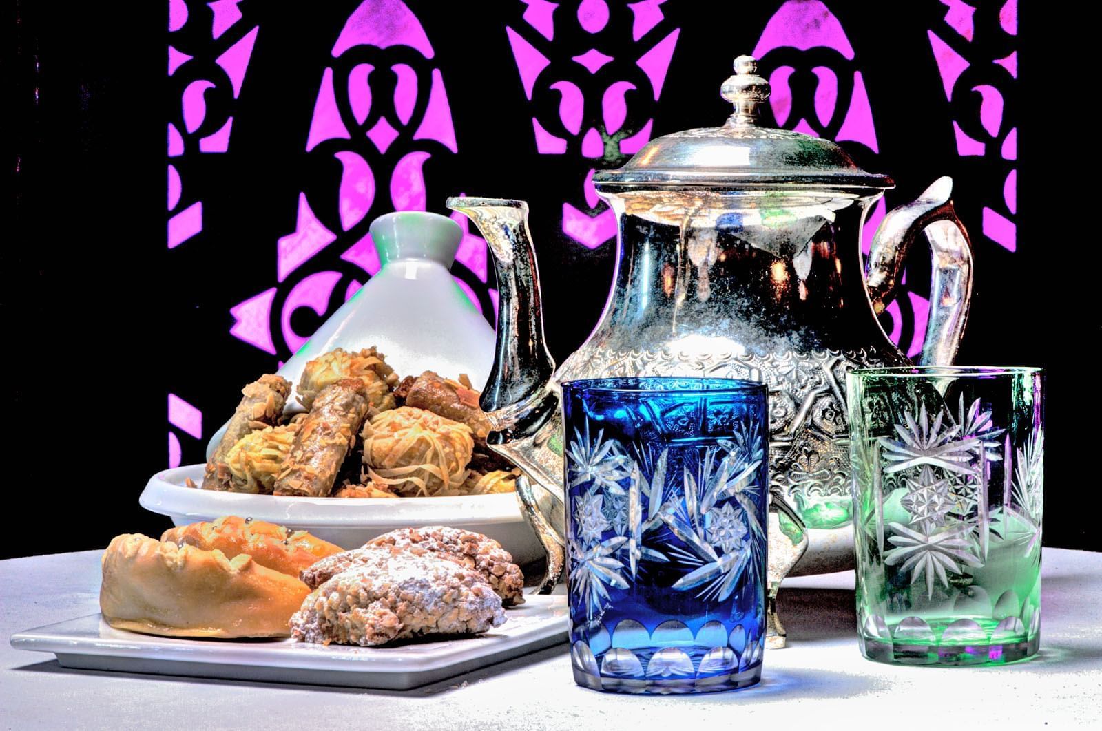 Tea at Kenzi Solazur Hotel in Tangier, Morocco