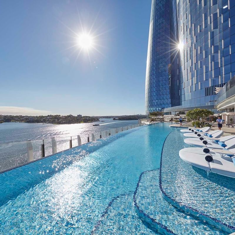 Pool in Executive Harbour Bridge Suite at Crown Towers Sydney