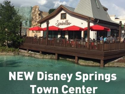 New Disney Springs Town Center poster used at Lake Buena Vista Resort Village & Spa