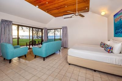Interior of Point Suite at Heron Island Resort