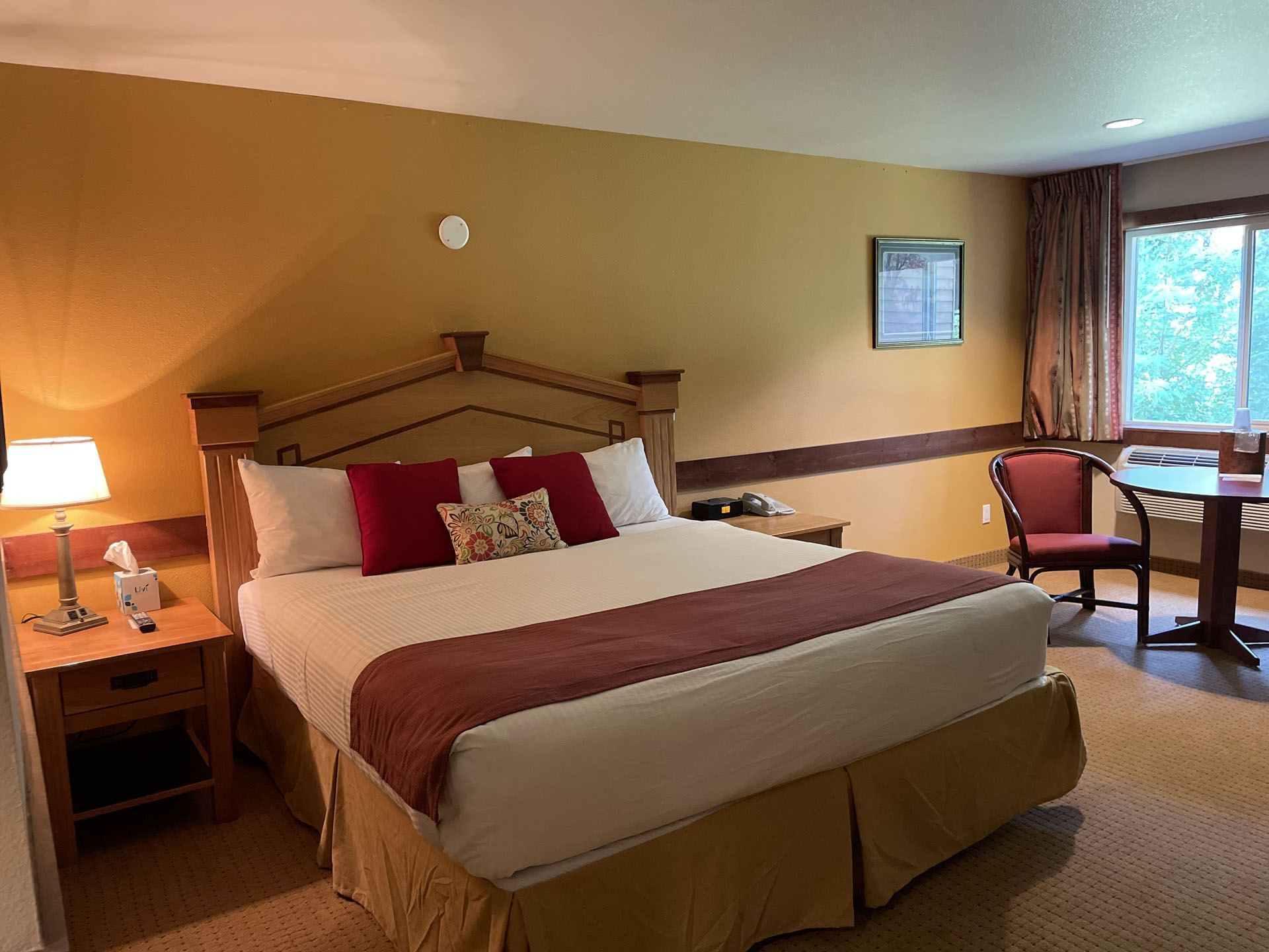 Deluxe King Room with Fireplace at Carson Hot Springs Resort