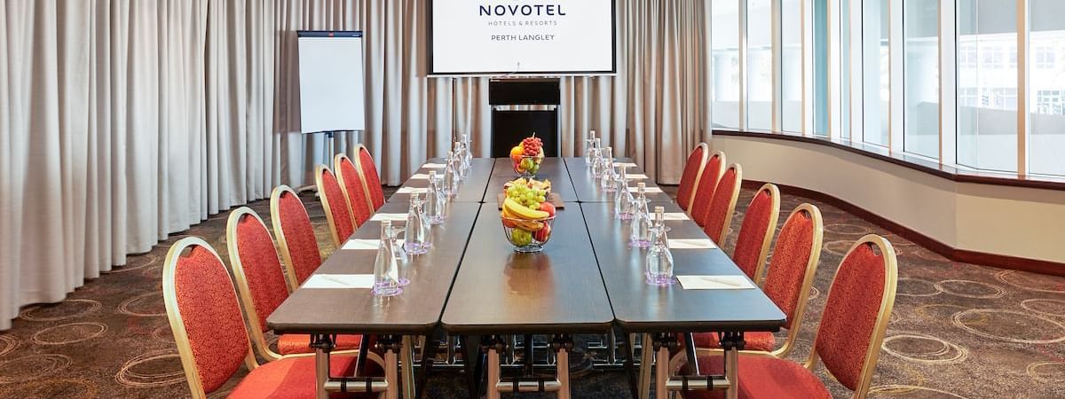The boardroom at the Novotel Perth Langley hotel 