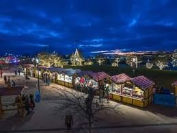 outdoor photo of market with booths