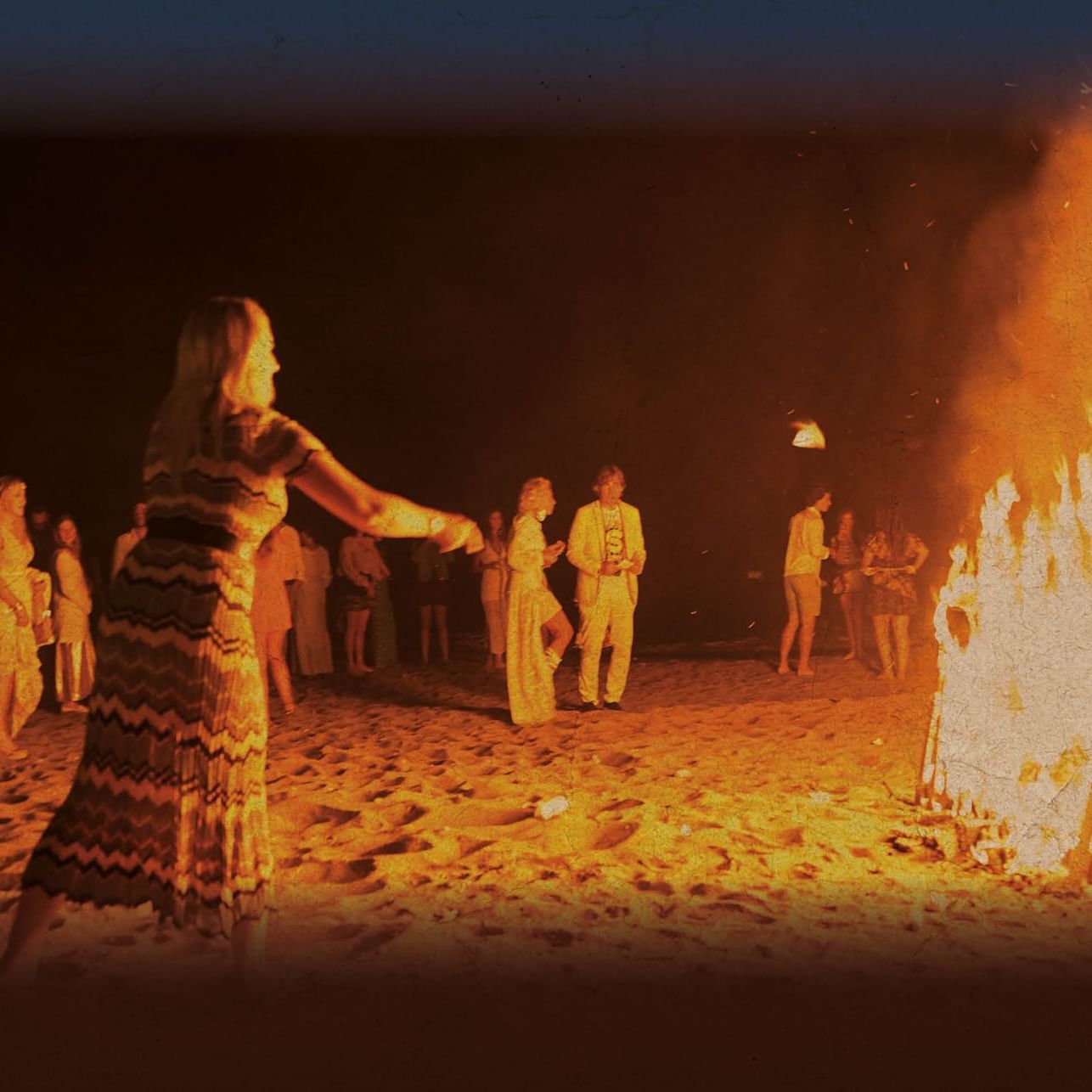 Bonfire at the Marbella Club beach to celebrate San Juan night