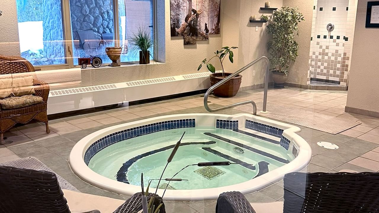 Indoor hot tub at Coast Hillcrest Hotel