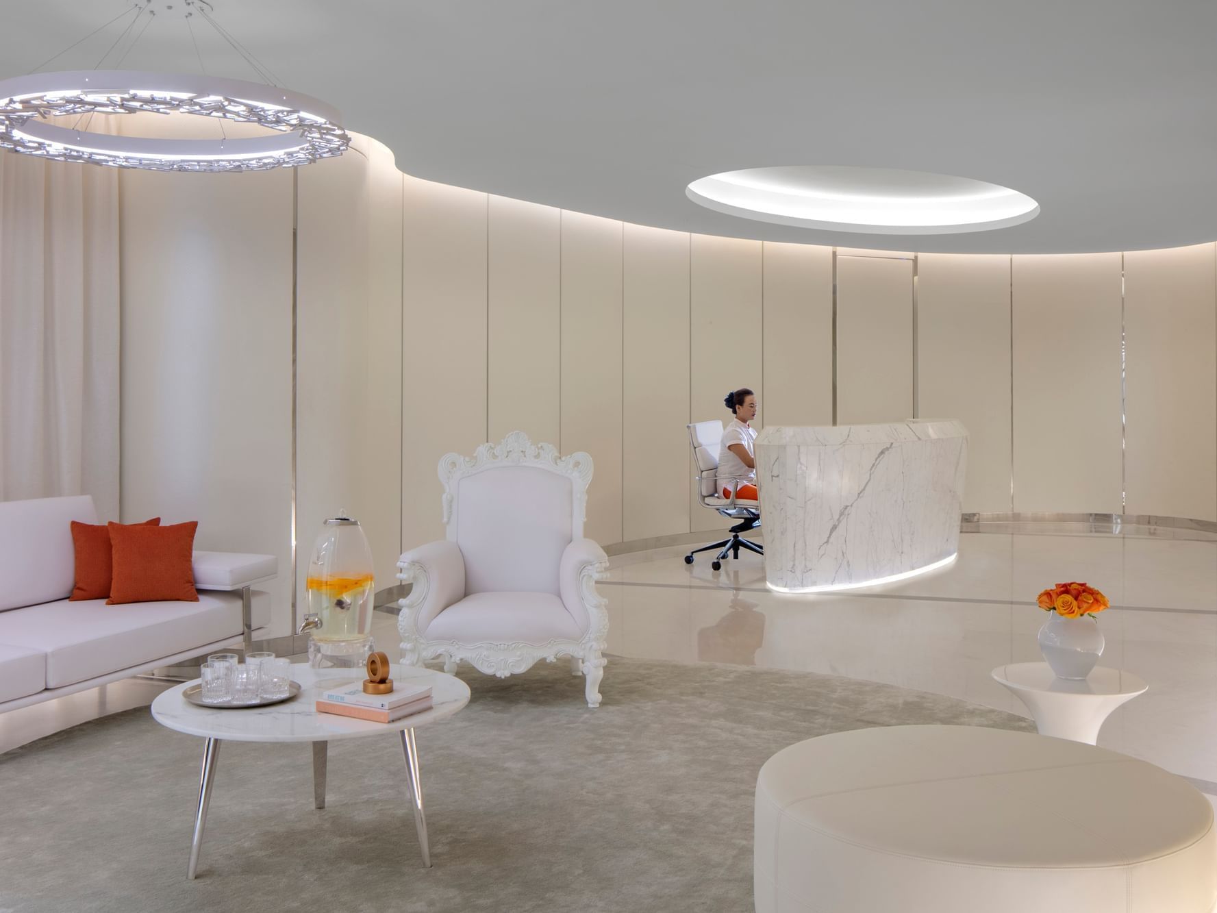 Interior of Spa Reception at Paramount Hotel Dubai