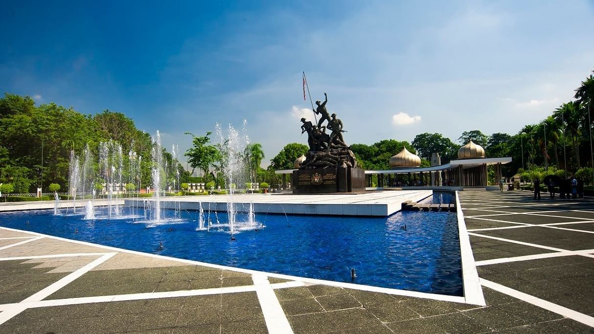 Water fountain at National War memorial near Sunway Lagoon