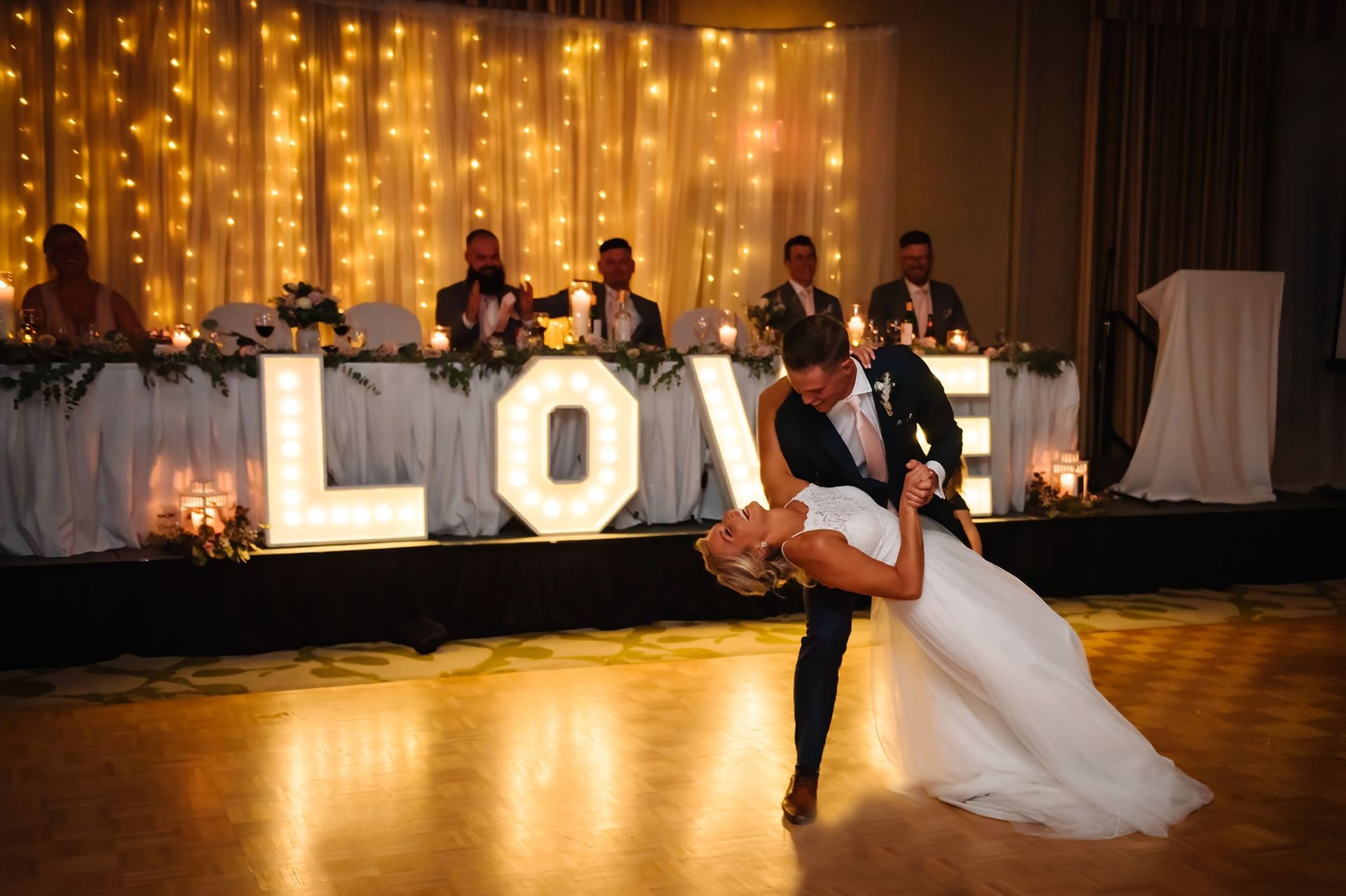 Canmore rocky mountain wedding reception at Coast Hotels