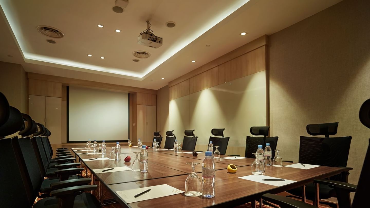 U-shaped table set-up in Function Room at Sunway Putra Hotel