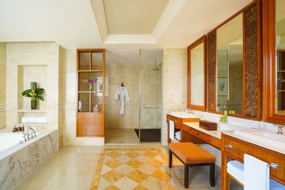 Interior of the Duchess Suite1 bathroom at Danna Langkawi Hotel