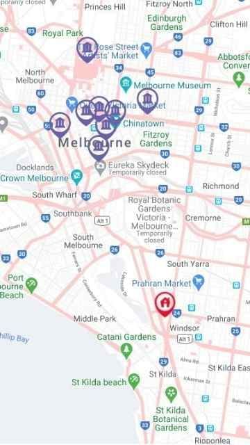 Student Living on Raleigh Map