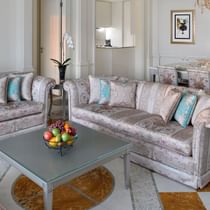 Living area in 2 bedroom residence at Palazzo Versace Dubai