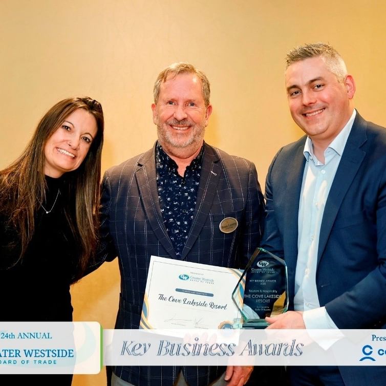 The Cove Lakeside Resort Wins 2025 GWBOT Tourism & Hospitality Award