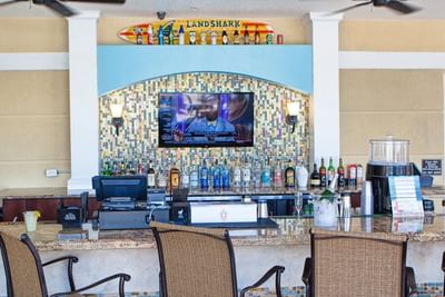 Poolside bar