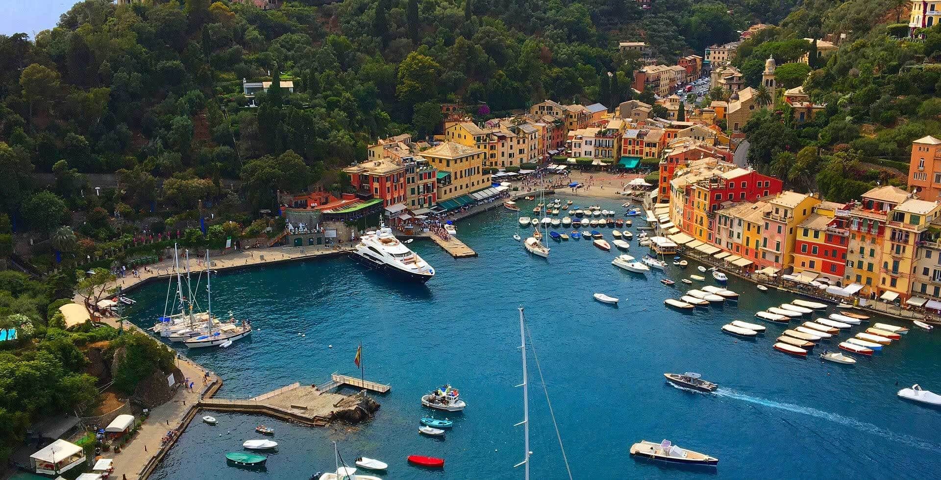 Above view of the port -Grand Hotel Portovenere  