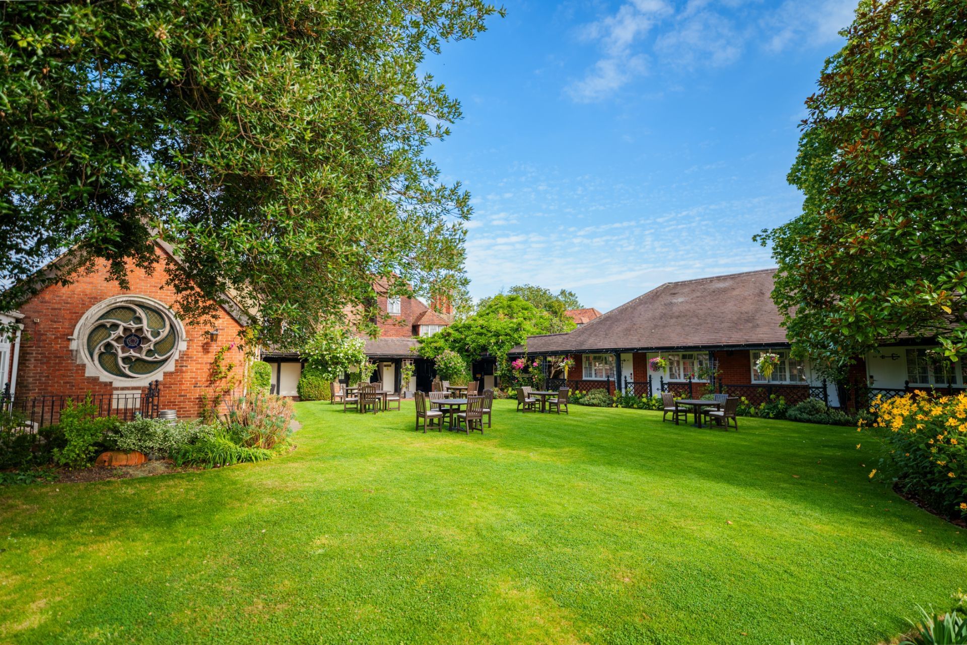 Garden at Marygreen Manor in Brentwood, Essex