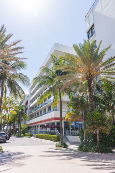 Exterior from the entrance to the hotel at Costa Beach Resort