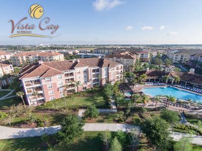 Aerial view of resort