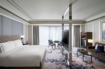 Interior of Deluxe room at Hotel Okura Manila