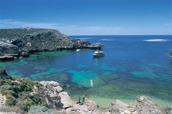 Aerial view of Rottnest Island near the Crown Hotels Perth
