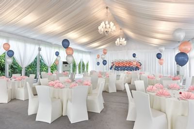 Table setup for a Birthday Celebration at Goodwood Park Hotel