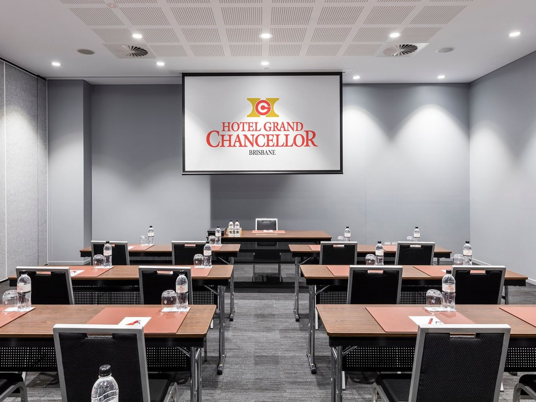 Classroom set-up in Meeting Room at Grand Chancellor Brisbane
