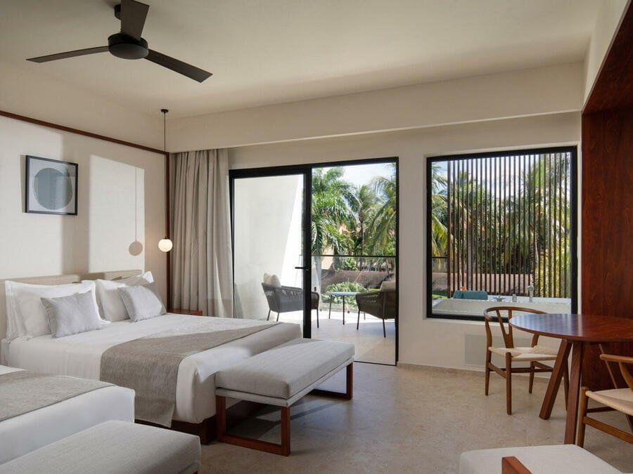 Premium Deluxe Garden View, 2 Double at Live Aqua Resorts