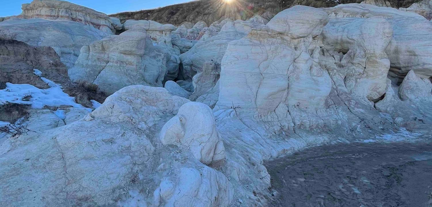 Portrait of Pancake Rocks Trails near Kinship Landing
