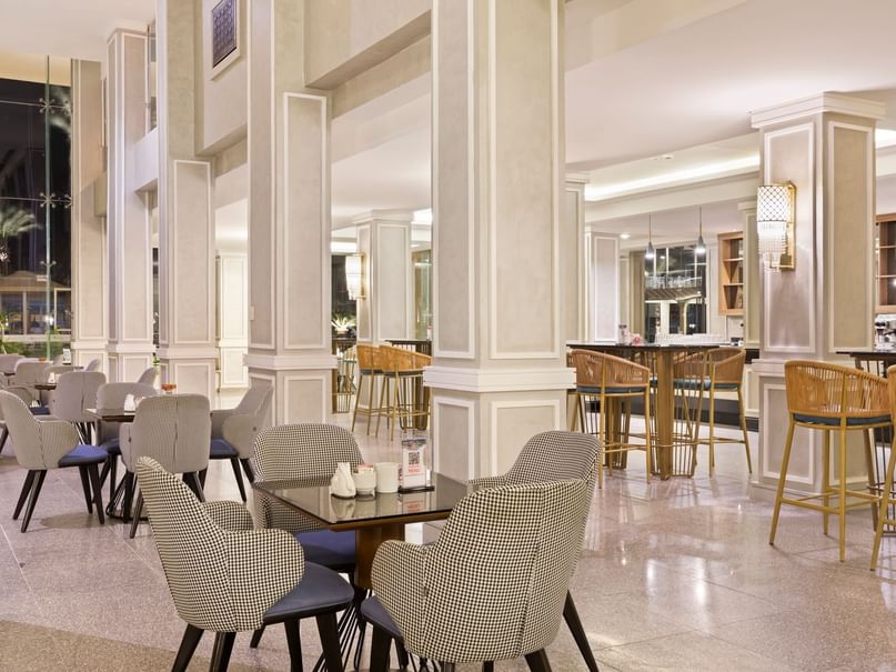 Interior of the Colombus cafe at Pickalbatros Hotels & Resorts