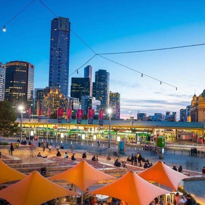 View of Melbourne City near Novotel Melbourne on Collins