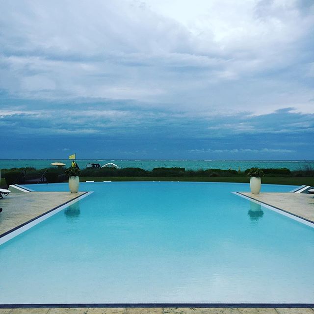 Ocean view from the poolside at The Somerset on Grace Bay