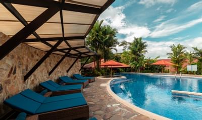 Pool During the day time at Rio Celeste Hideaway
