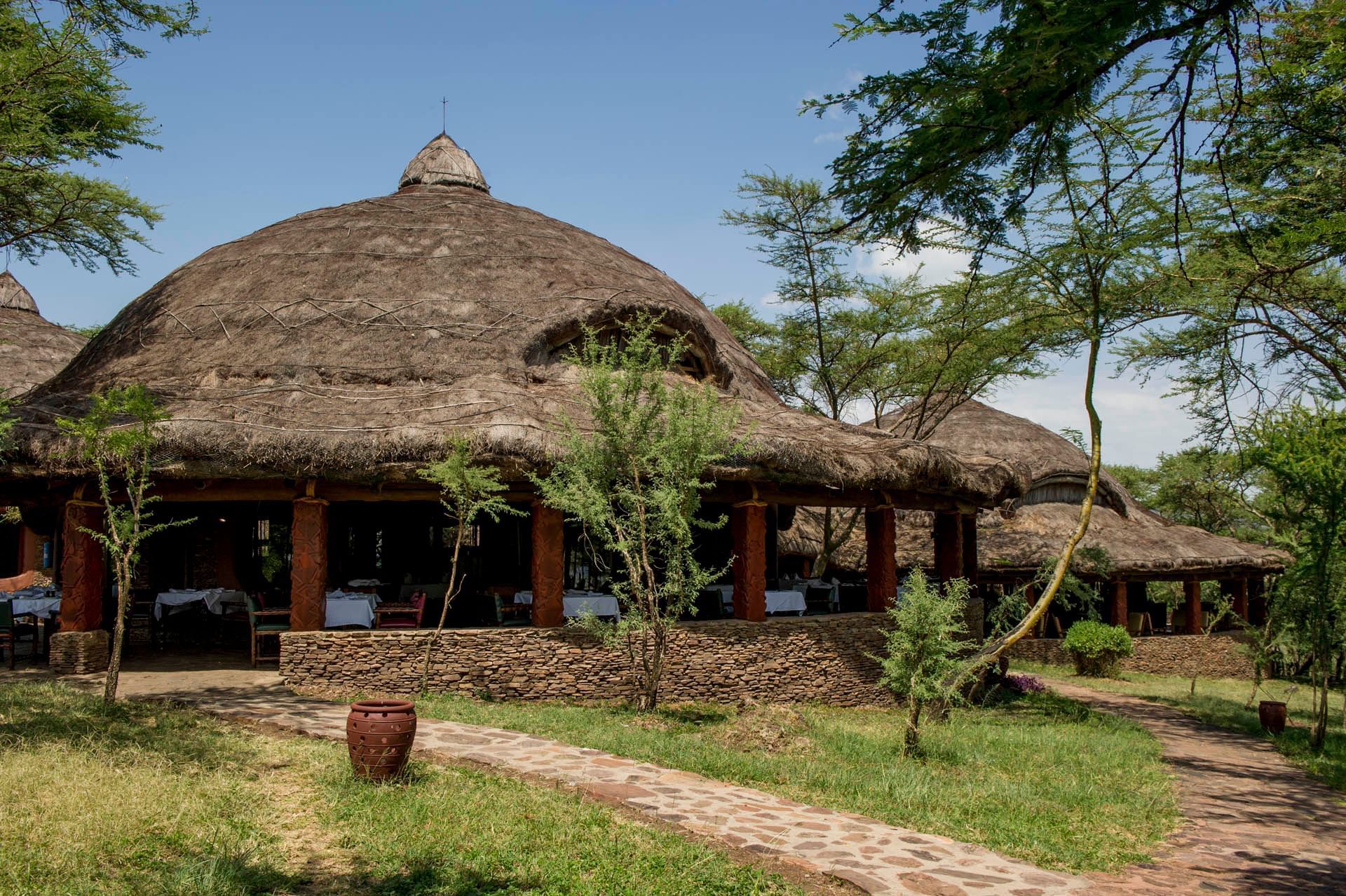 Exterior view of an event space at Serengeti Serena Hotel