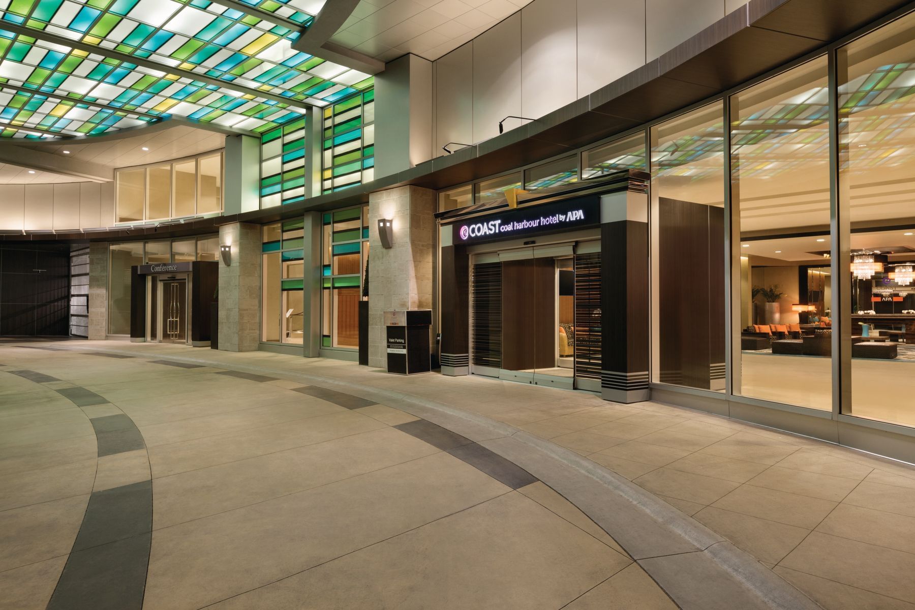 Lobby entrance to Coast Coal Harbour Vancouver Hotel by APA