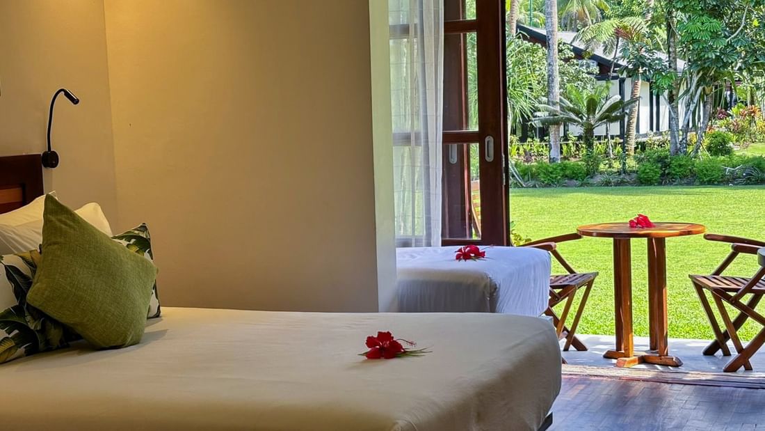Superior Garden View Room at Warwick Fiji Resort and Spa in Korolevu.