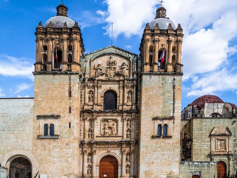 Exterior view of Templo de Santo Domingo de Guzmán near Grand Fiesta Americana