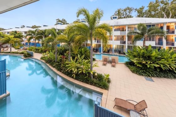 Swimming Pools by Lagoon Rooms at Silkari Hotel Port Douglas