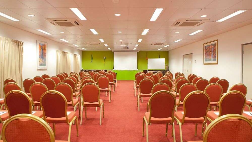 Theater-style setup in a event room at Darwin Airport Hotels