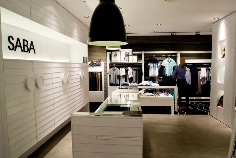 Interior of Saba cloth shop at Crown Metropol Melbourne