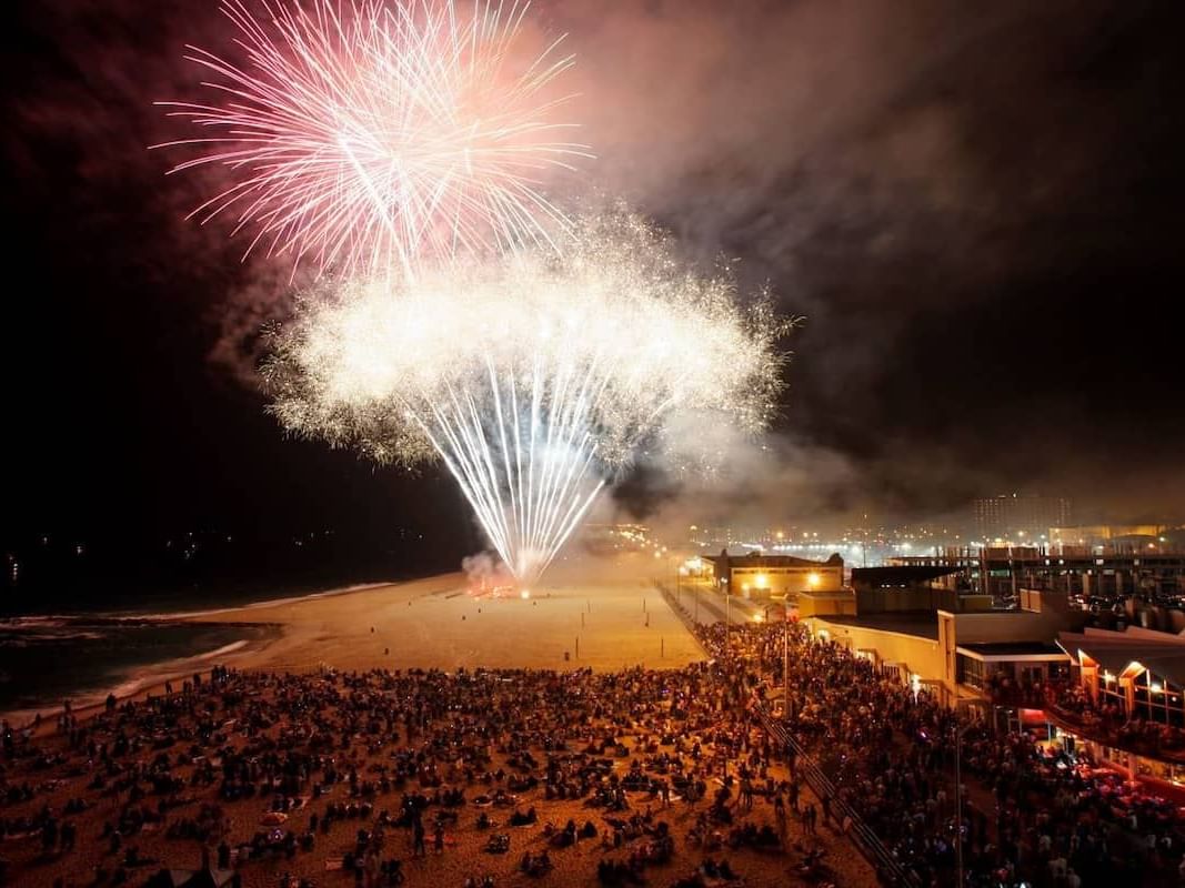 Asbury Park Beach Fireworks on the Jersey Shore