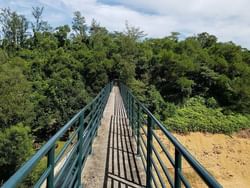 Bridge over the Ka-Ho Reservoir Natural Park near Grand Coloane