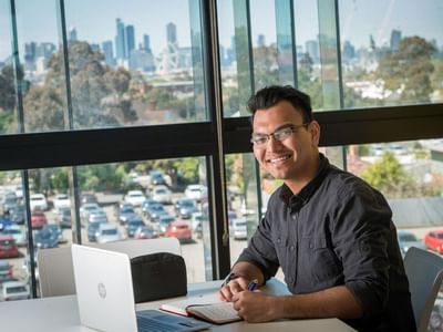 Study with city View