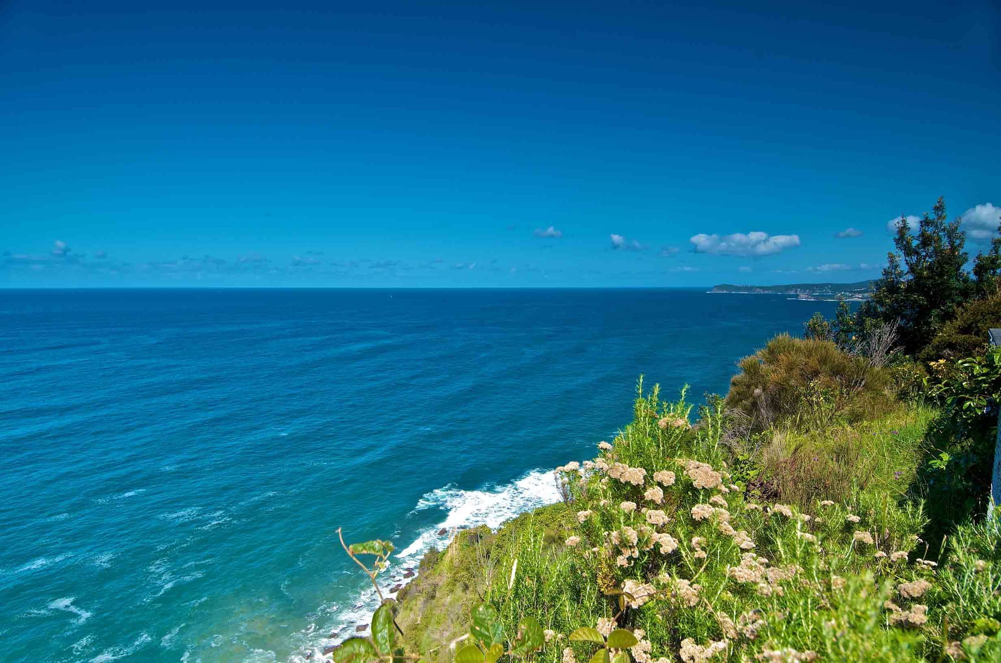 Wyrrabalong National Park shot of the ocean on the central coast nsw