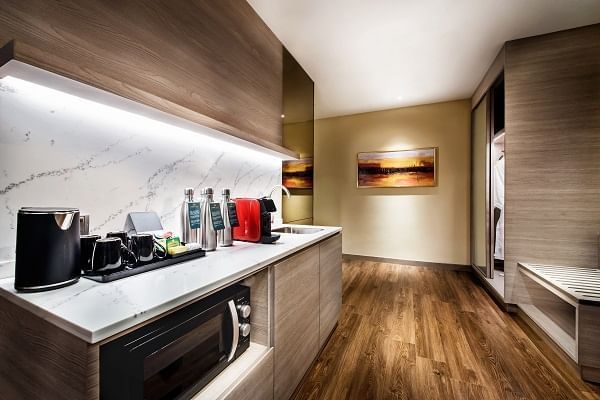 Family Suite Pantry with modern amenities at Sunway Hotel Big Box