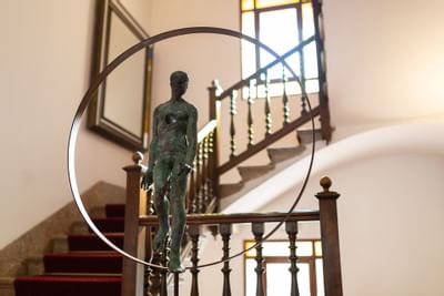Elegante, leuchtende Begrüßungsskulptur - Empfang
