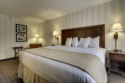 standard king room bed