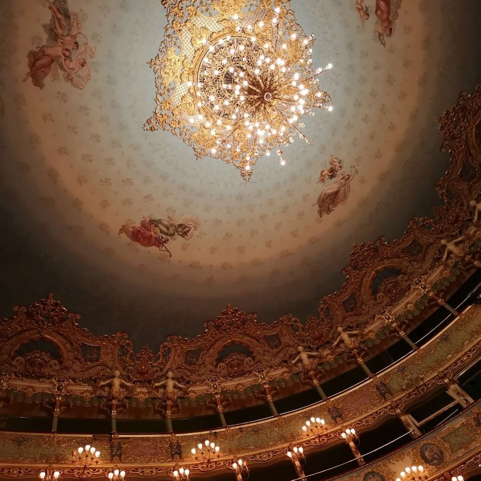 Ceiling of the Theater La Fenice near Falkensteiner Hotel & Spa Jesolo