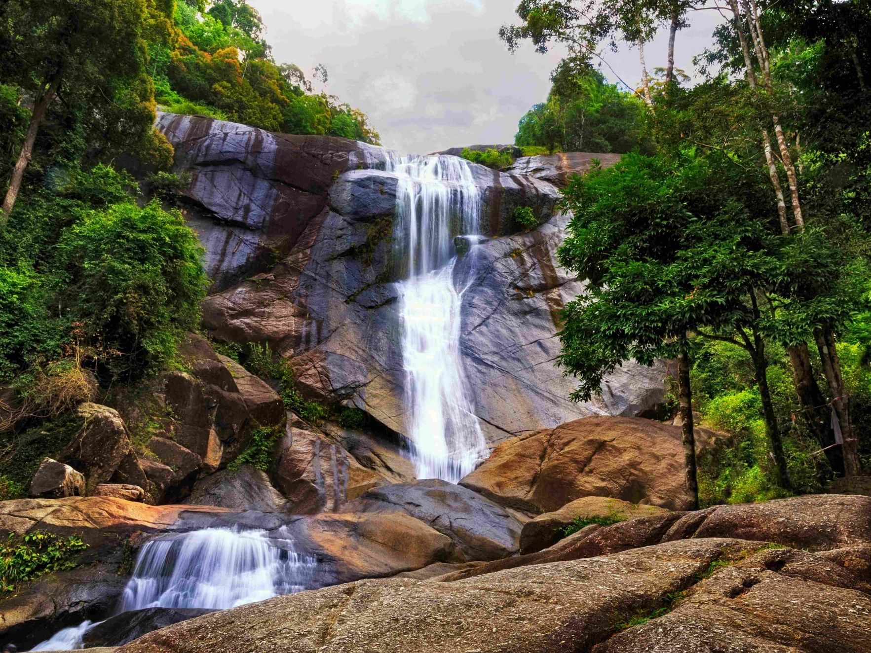 Telaga Tujuh Waterfall near Tanjung Rhu Resort Langkawi