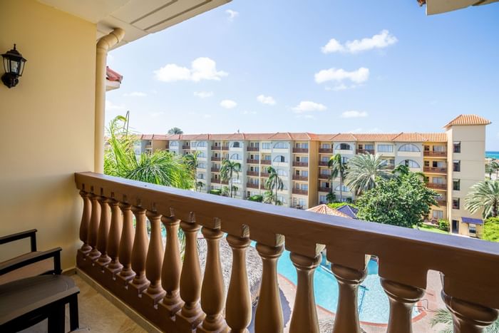 View from a balcony at Eagle Aruba Resort & Casino